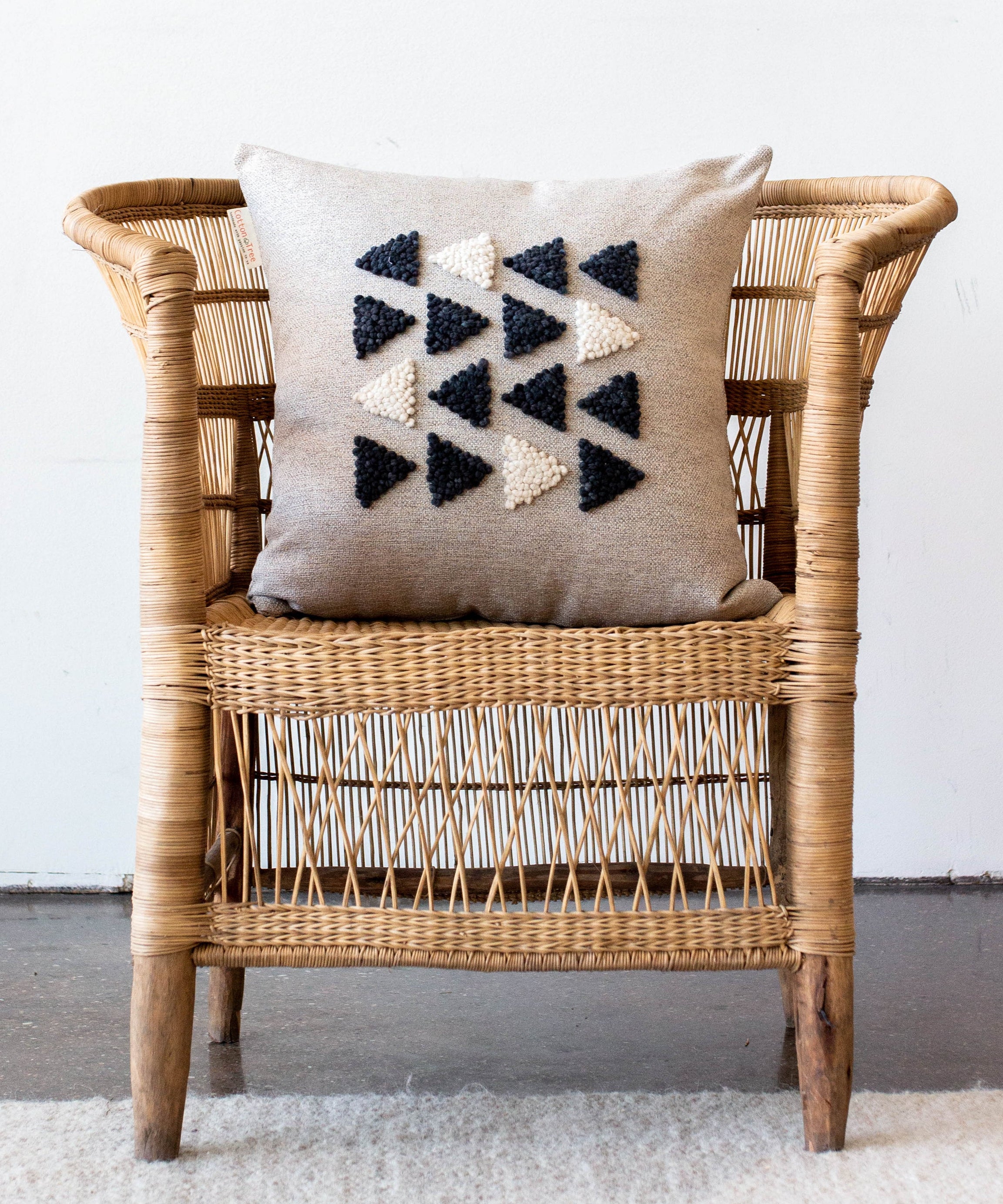 AfriScandi Harvest Wool + Cotton Throw Pillow