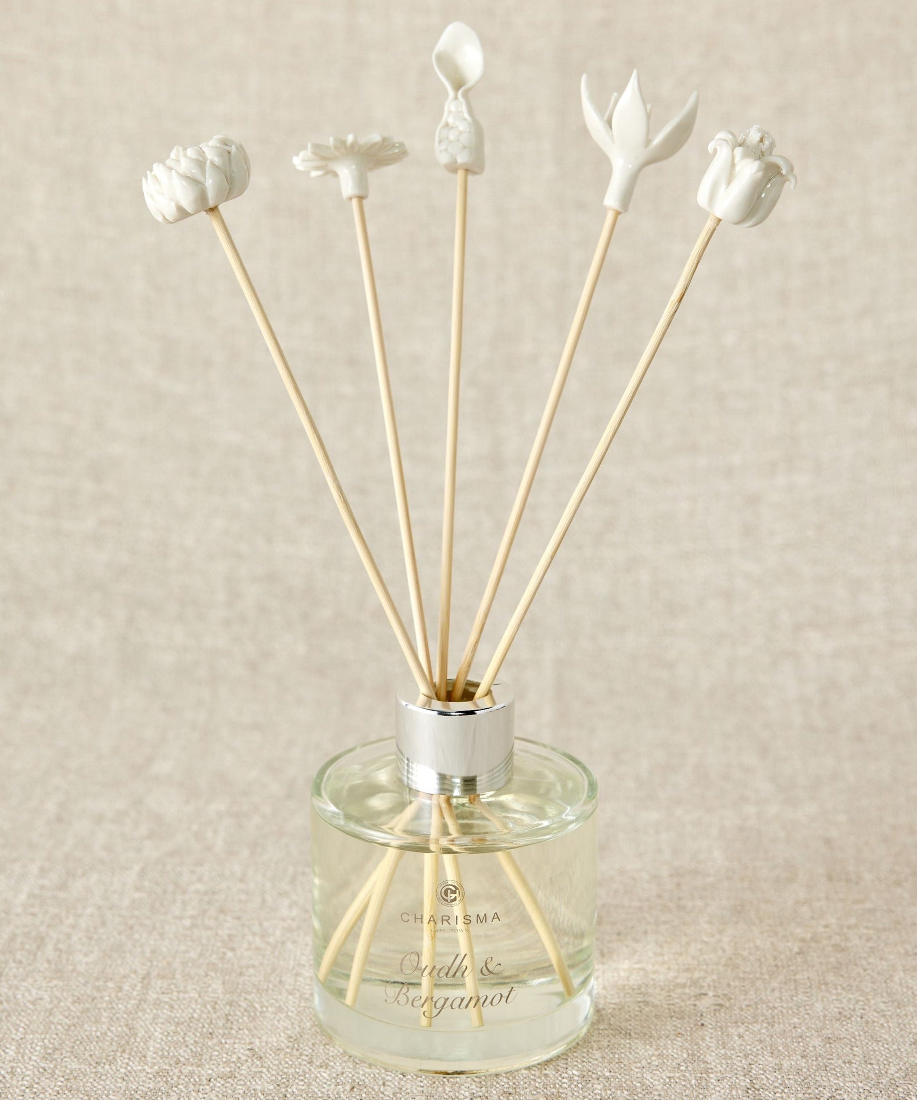 African Flowers Bamboo Diffuser Set