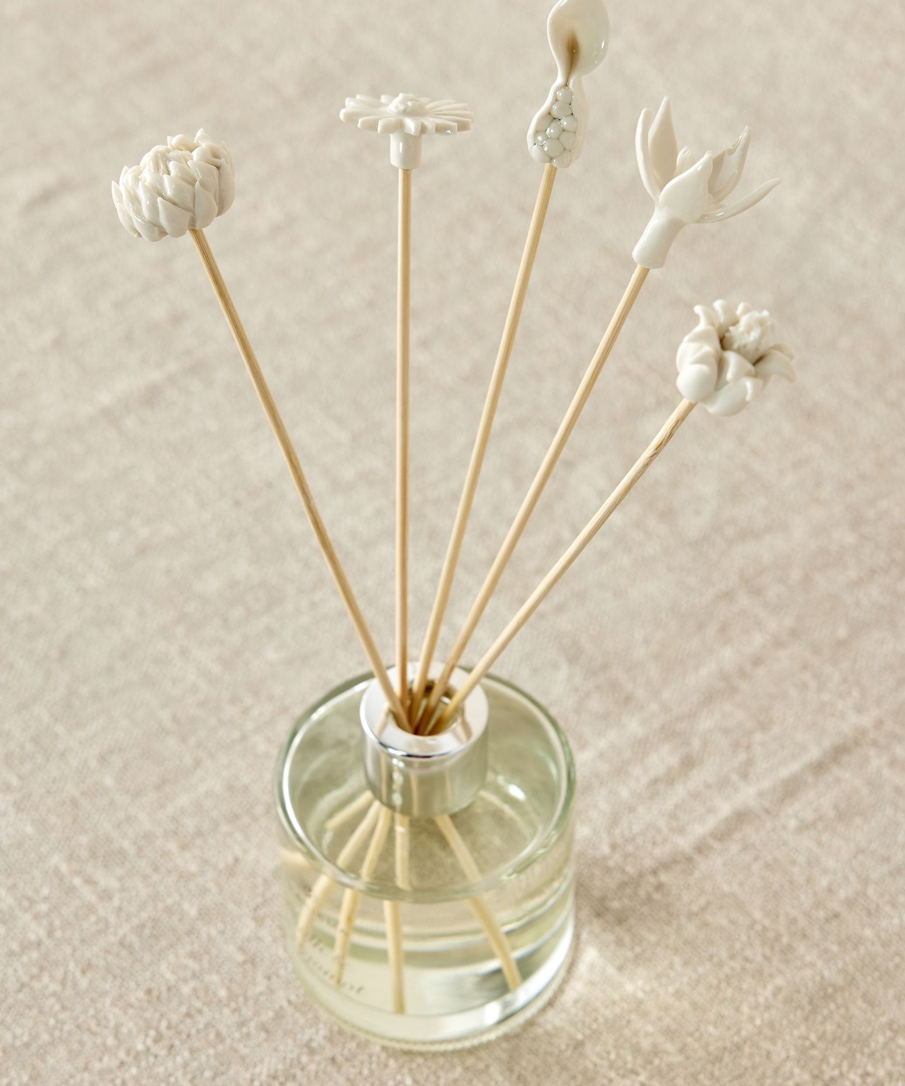 African Flowers Bamboo Diffuser Set