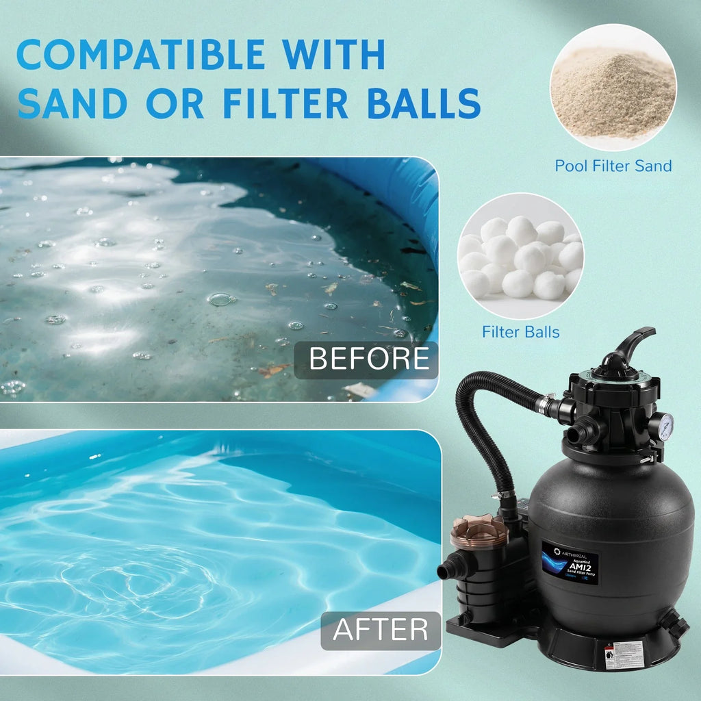 AquaMind Sand Filter Pump