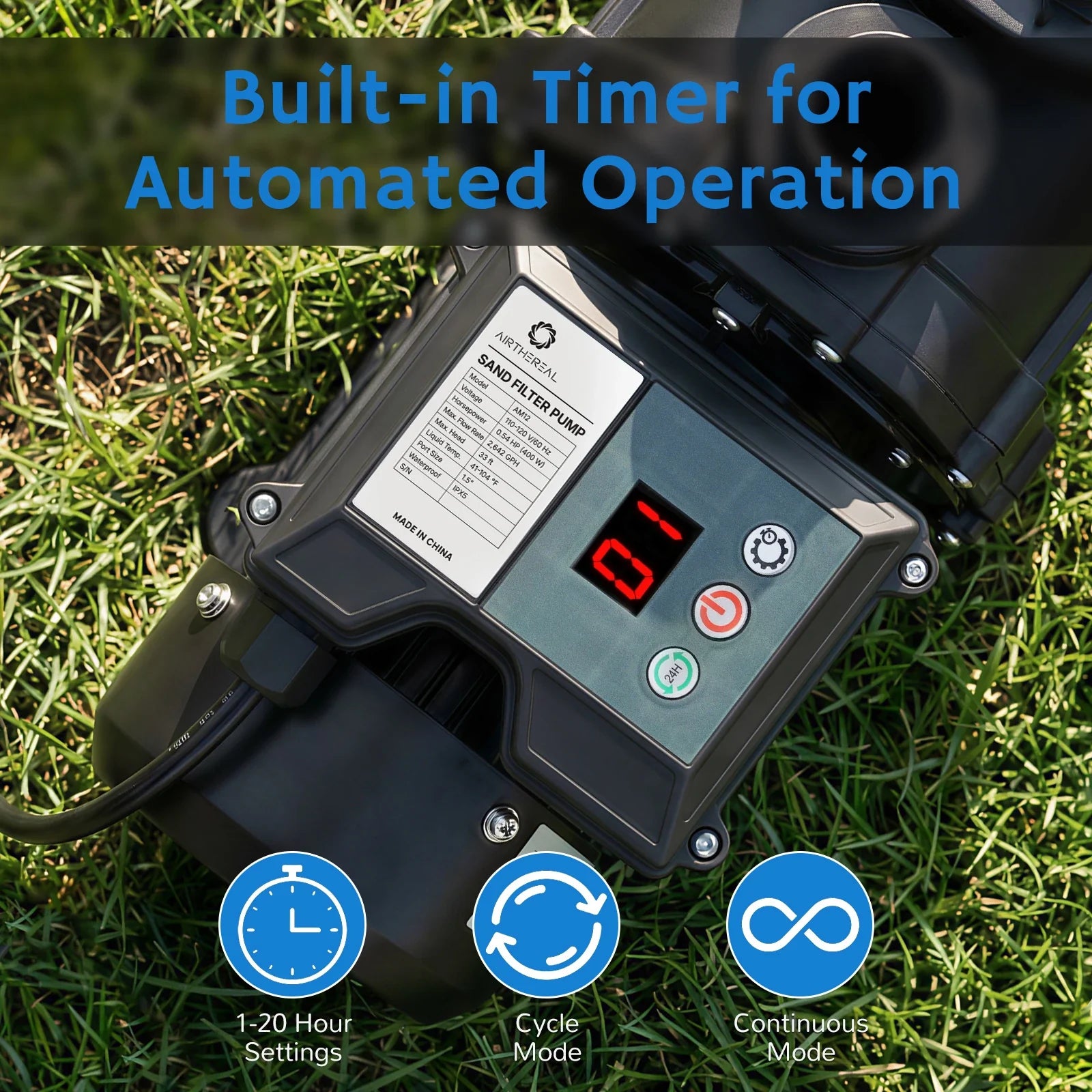 AquaMind Sand Filter Pump