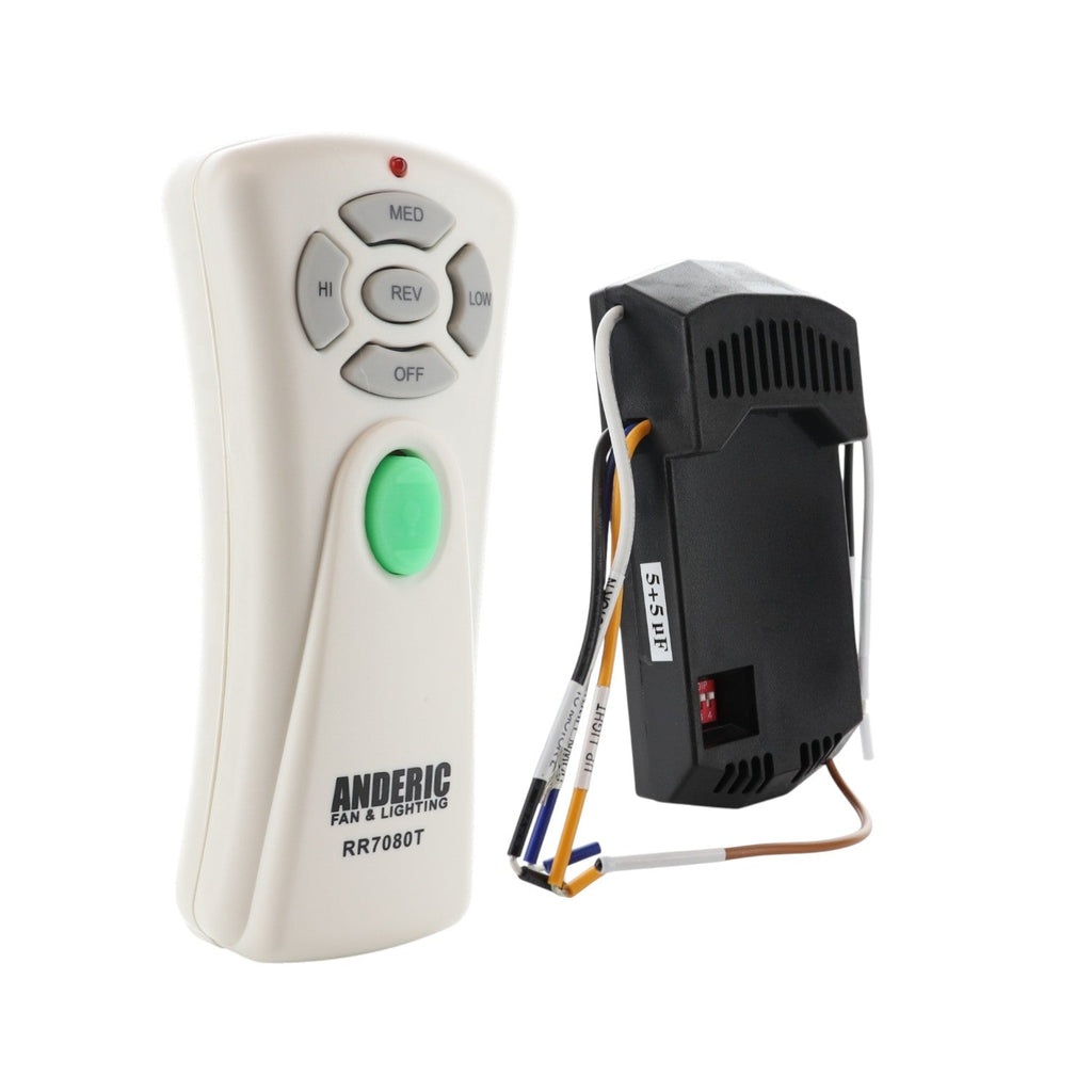 Anderic WindwardIIIKit Ceiling Fan Remote Control Kit for Hampton Bay Windward III | RR7080T-UC7067GMRX-KIT