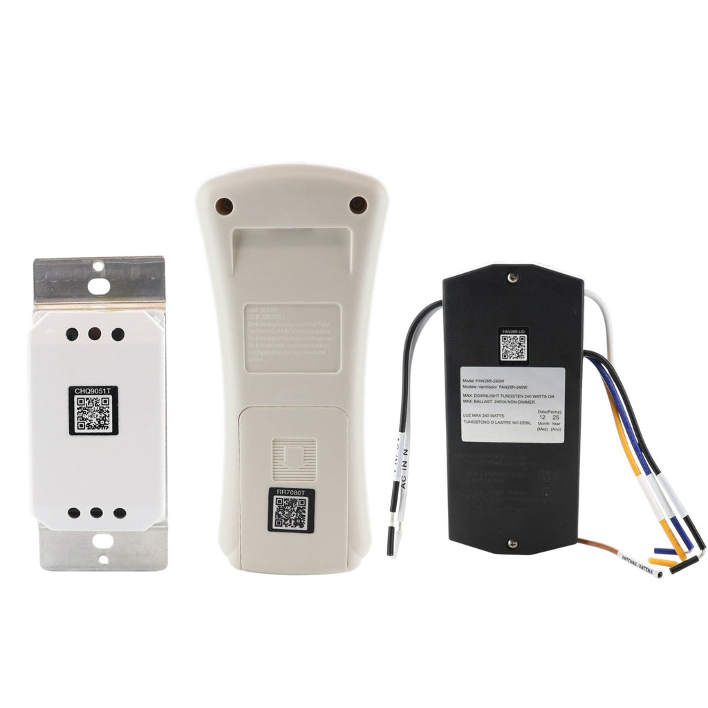 Anderic UNVWALLKIT001 Handheld and Wall Control Ceiling Fan Remote Control Kit CHQ9051T, RR7080T, UC7067GMRX