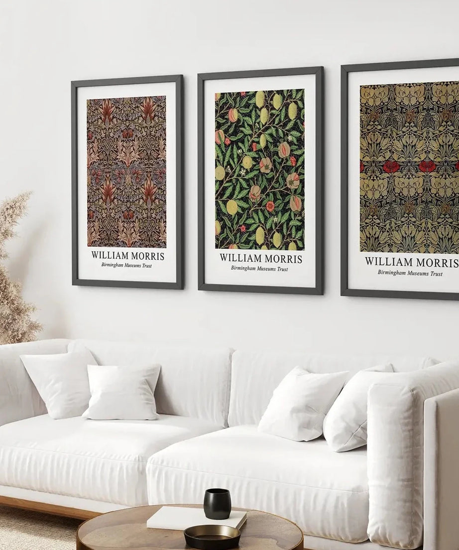 William Morris 3-teiliges Wandbild Set Heimdeko