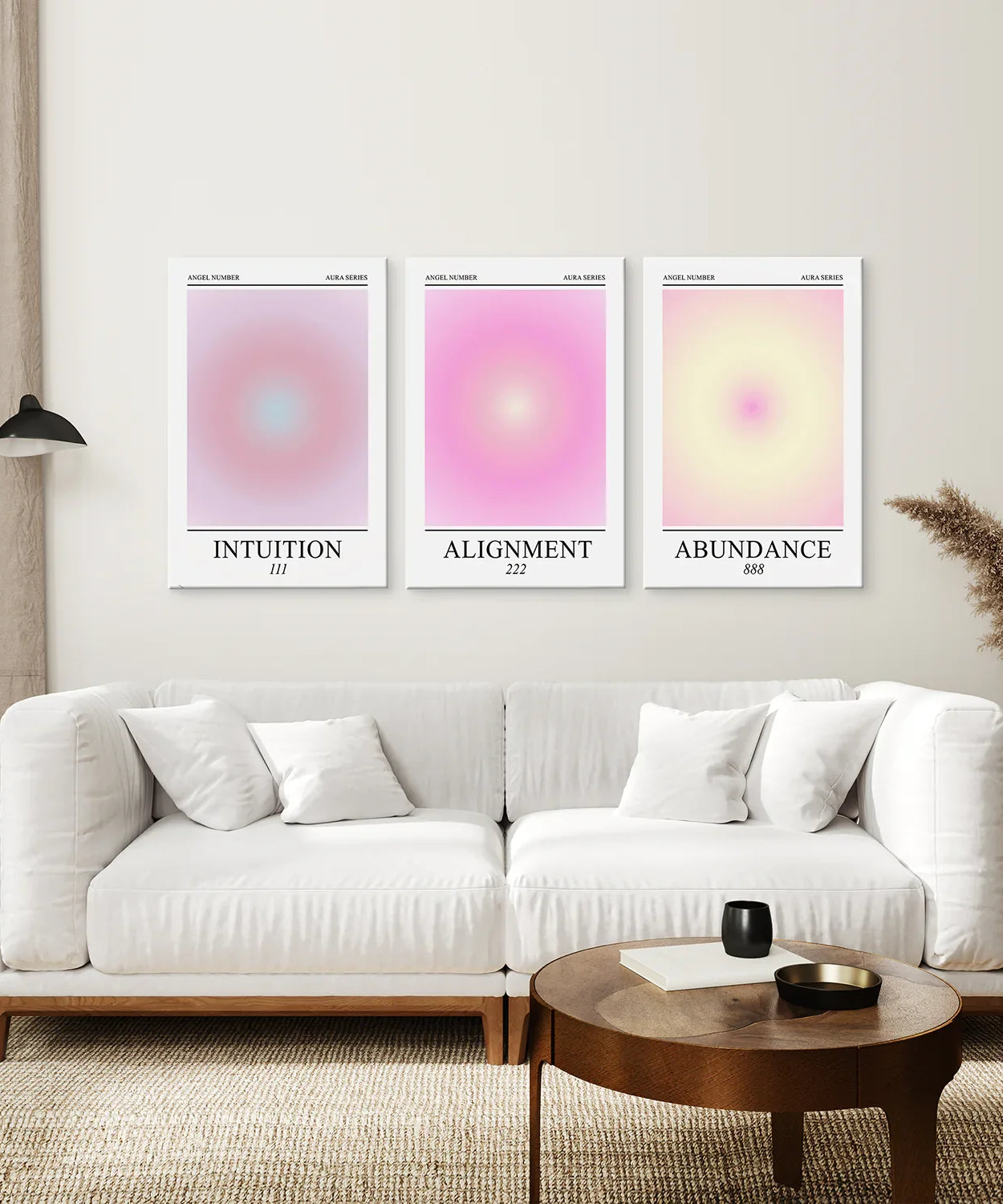 Aura-Energie spiritueller Gradienten-Wandkunst-Set