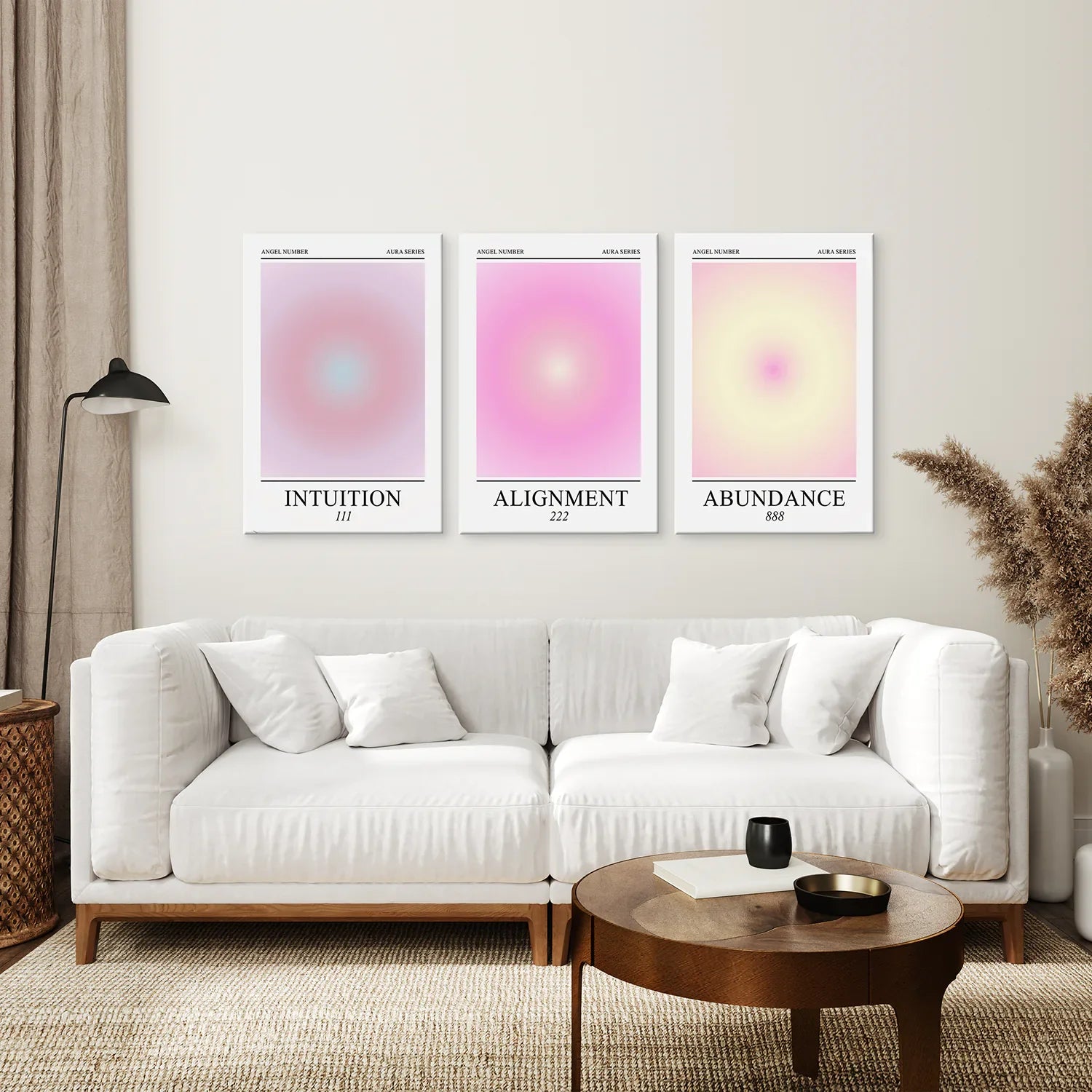 Aura-Energie spiritueller Gradienten-Wandkunst-Set