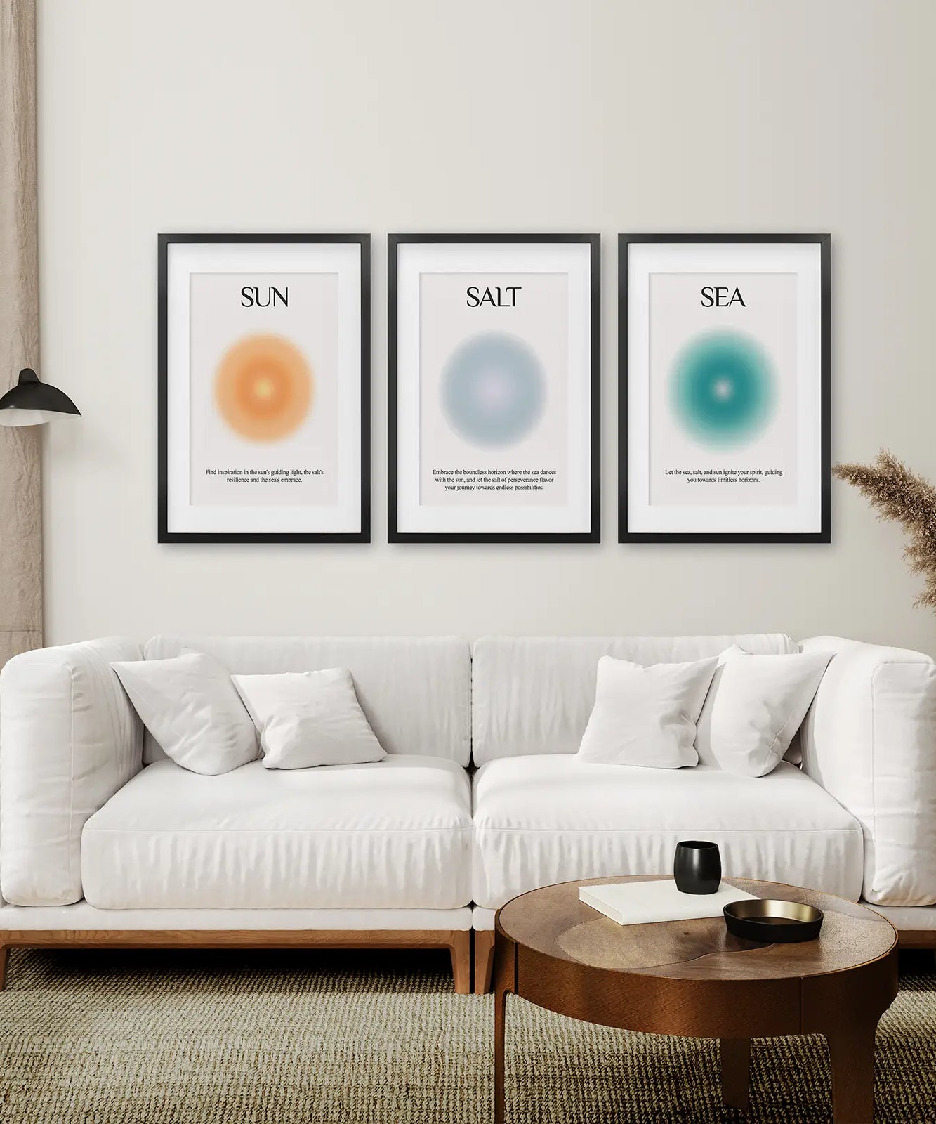 Sonne Salz und Meer Aura-Poster Wanddekorationsset