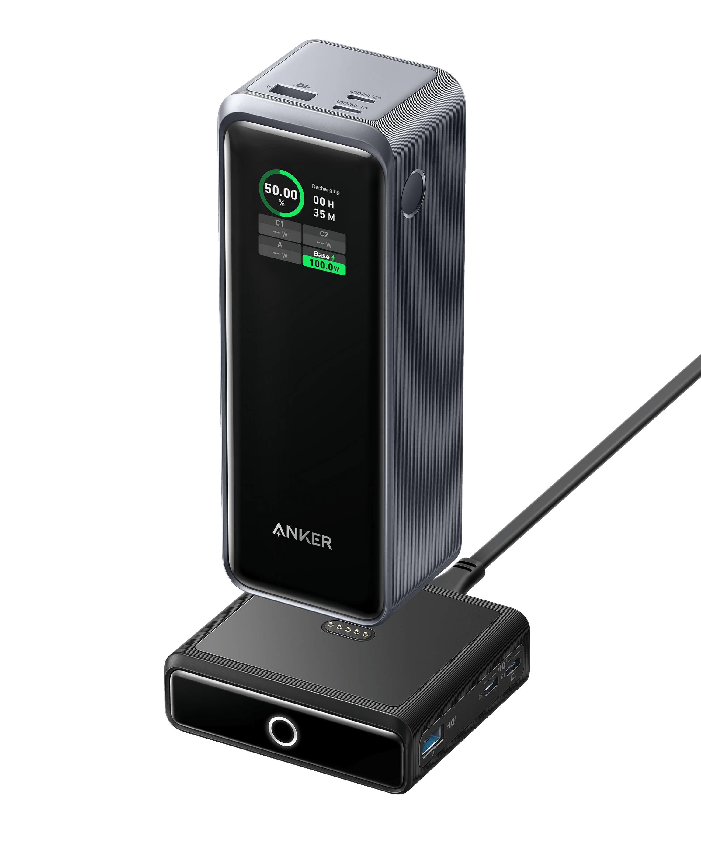 Anker Prime 27,650mAh Power Bank (250W) and 100W Charging Base