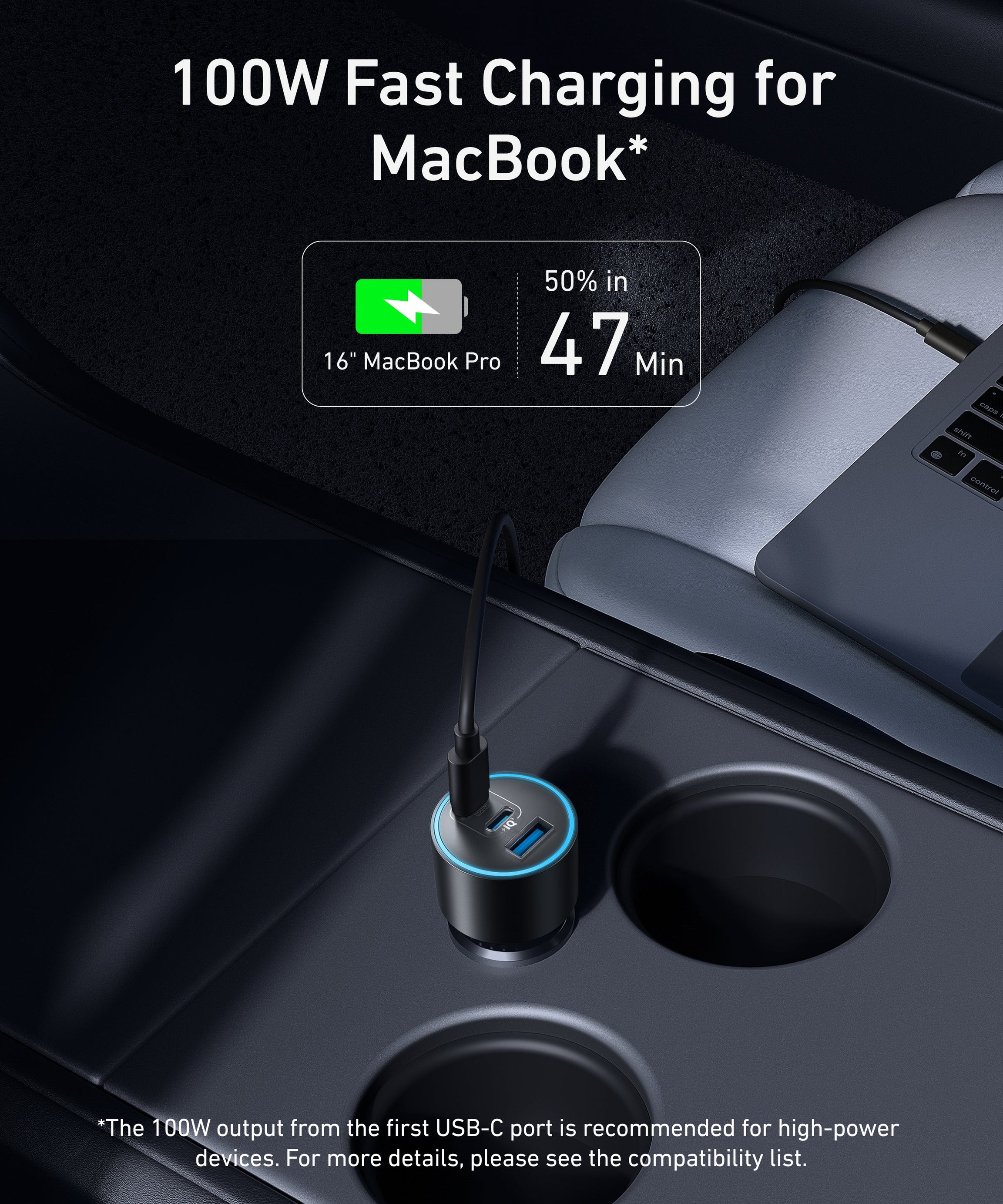 Anker Nano Car Charger (167.5W, 3 Ports)