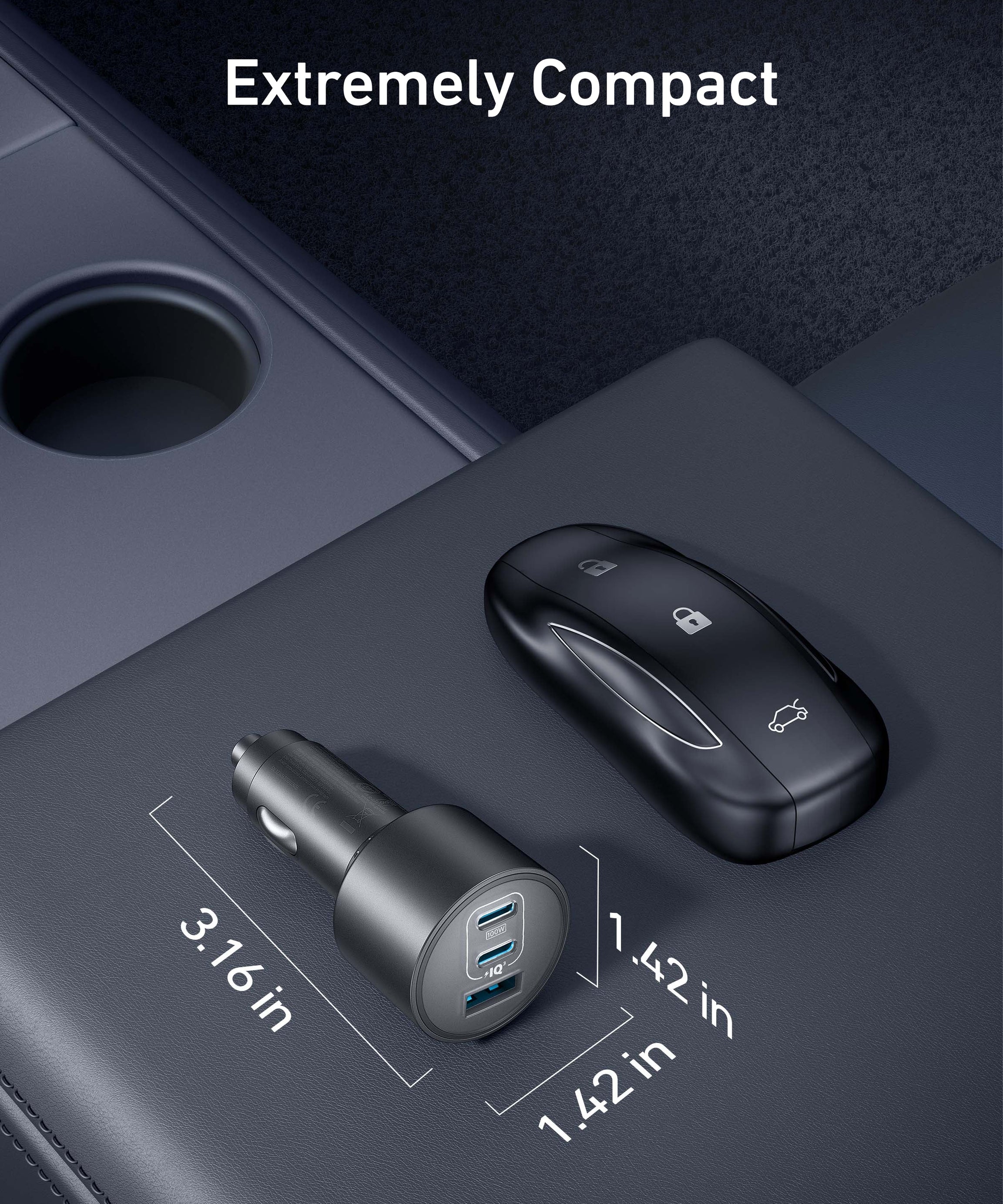 Anker Nano Car Charger (167.5W, 3 Ports)