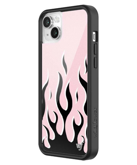 Flames | Pink & Black iPhone Case