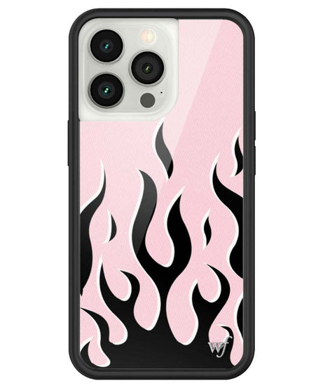 Flames | Pink & Black iPhone Case