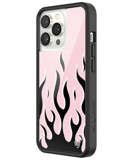 Flames | Pink & Black iPhone Case