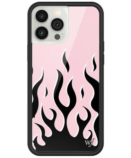 Flames | Pink & Black iPhone Case