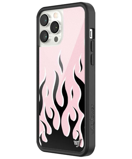 Flames | Pink & Black iPhone Case