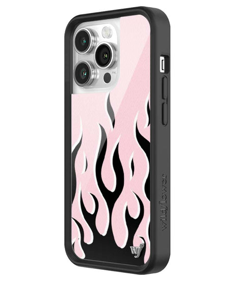 Flames | Pink & Black iPhone Case