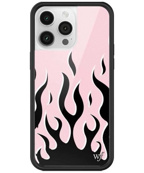 Flames | Pink & Black iPhone Case