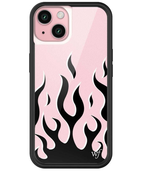 Flames | Pink & Black iPhone Case