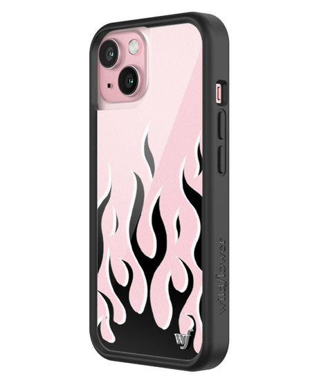 Flames | Pink & Black iPhone Case
