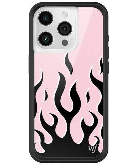 Flames | Pink & Black iPhone Case