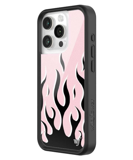 Flames | Pink & Black iPhone Case