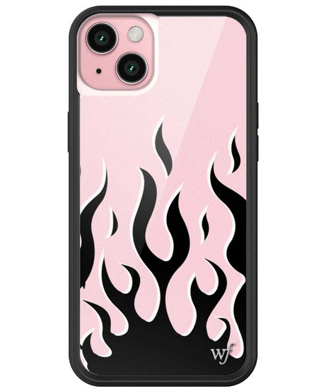 Flames | Pink & Black iPhone Case