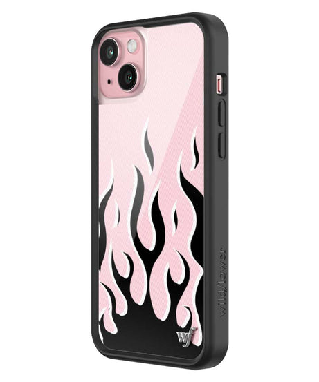 Flames | Pink & Black iPhone Case