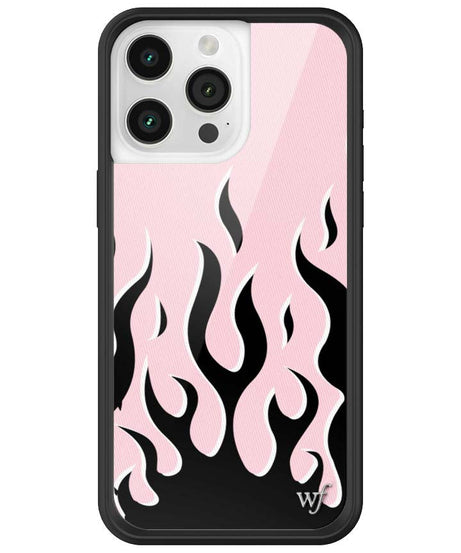 Flames | Pink & Black iPhone Case