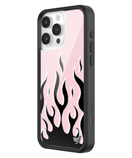 Flames | Pink & Black iPhone Case