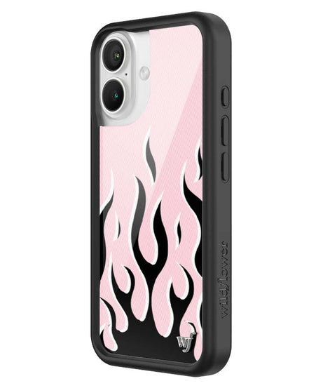 Flames | Pink & Black iPhone Case