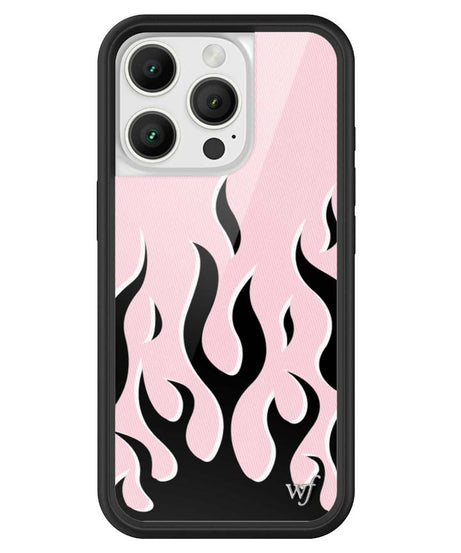 Flames | Pink & Black iPhone Case