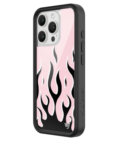 Flames | Pink & Black iPhone Case