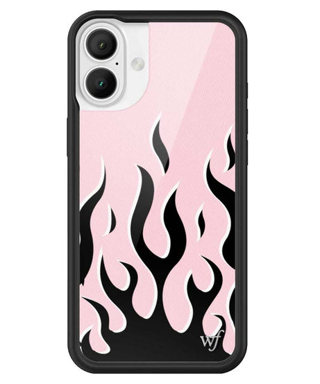Flames | Pink & Black iPhone Case