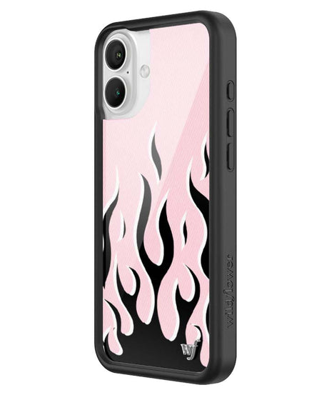Flames | Pink & Black iPhone Case