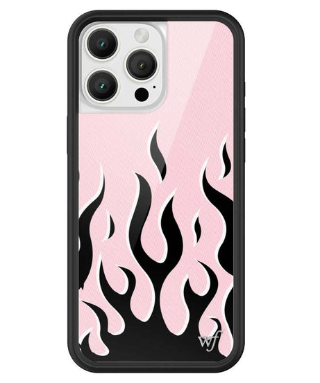 Flames | Pink & Black iPhone Case