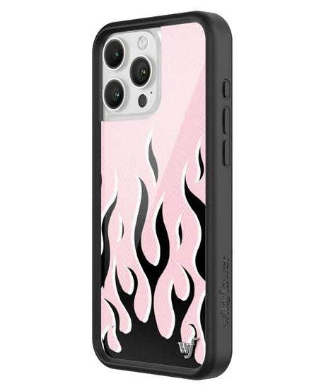 Flames | Pink & Black iPhone Case