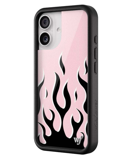 Flames | Pink & Black iPhone Case