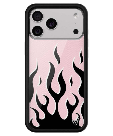 Flames | Pink & Black iPhone Case