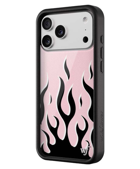 Flames | Pink & Black iPhone Case
