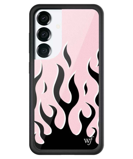 Flames | Pink & Black Samsung Galaxy Case