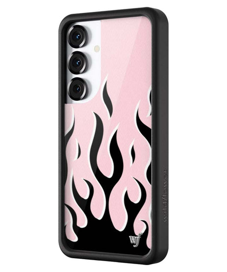 Flames | Pink & Black Samsung Galaxy Case