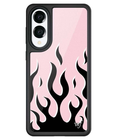 Flames | Pink & Black Samsung Galaxy Case