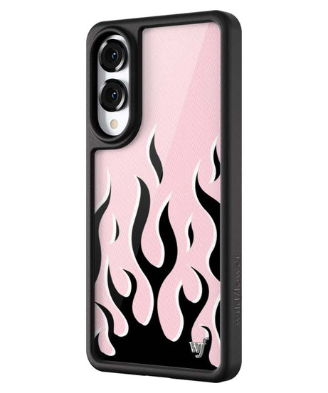 Flames | Pink & Black Samsung Galaxy Case