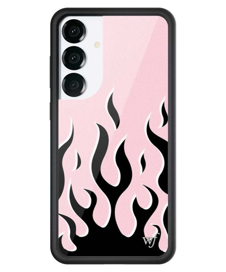 Flames | Pink & Black Samsung Galaxy Case