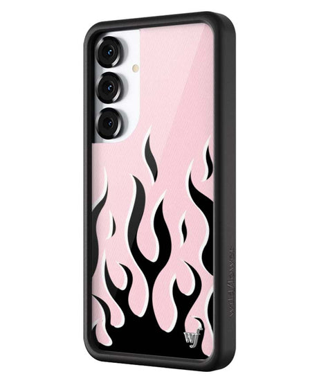 Flames | Pink & Black Samsung Galaxy Case