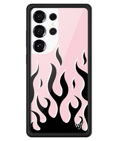 Flames | Pink & Black Samsung Galaxy Case