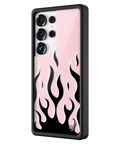 Flames | Pink & Black Samsung Galaxy Case