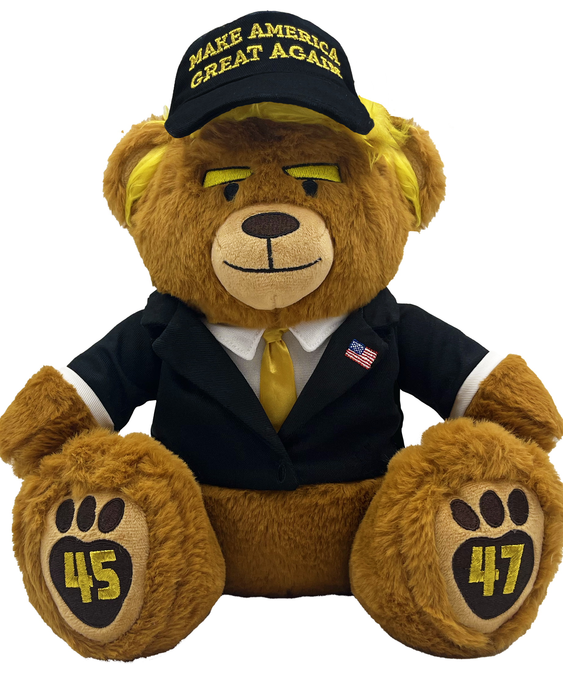 Black & Gold MAGA Bear