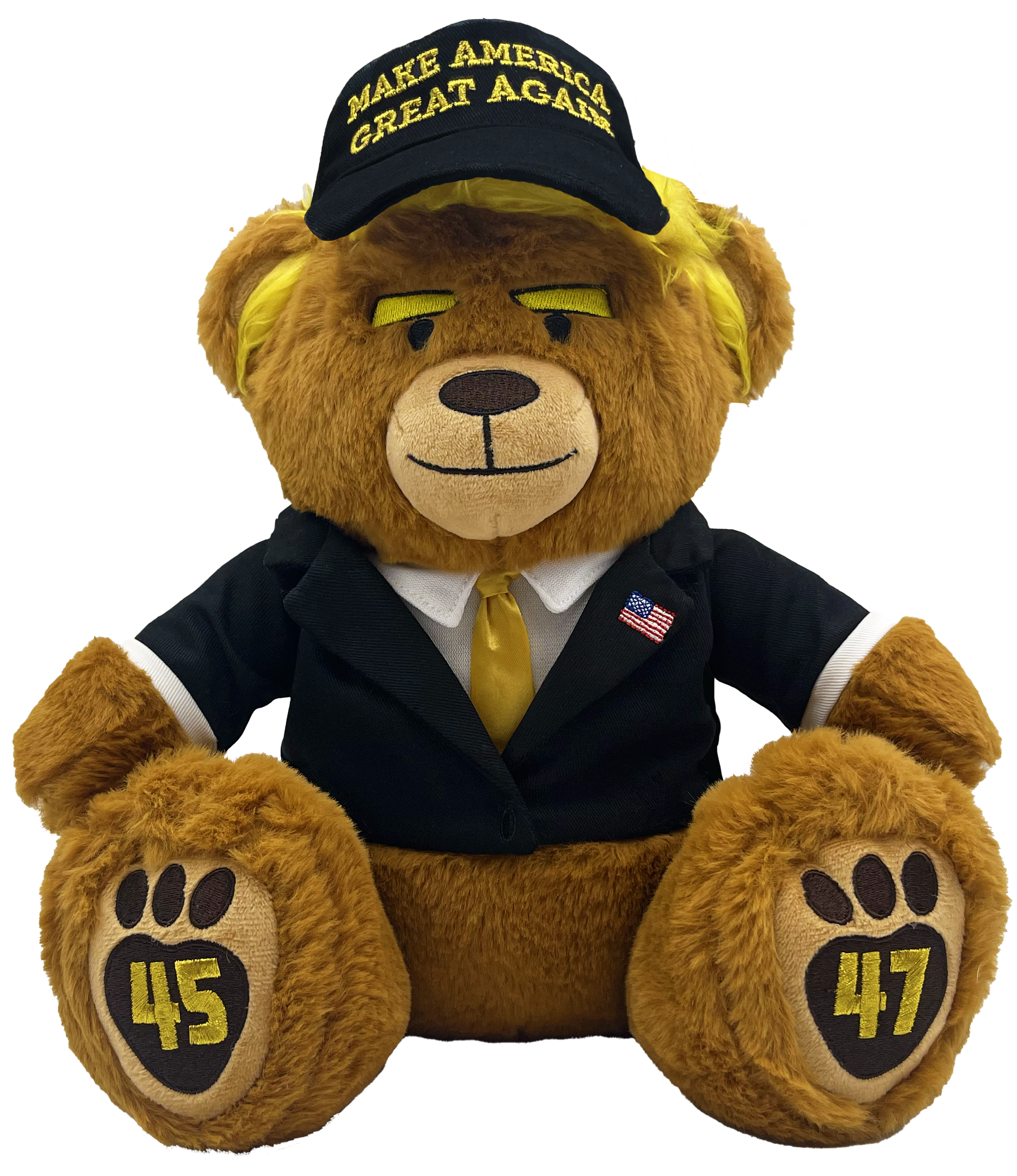 Black & Gold MAGA Bear