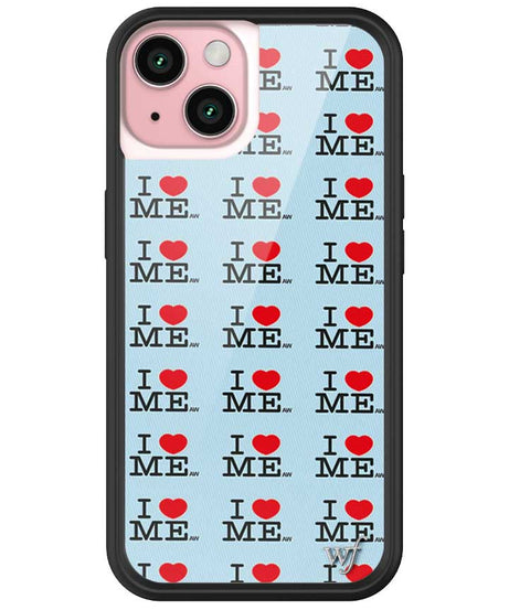 I Heart Me | Blue iPhone Case